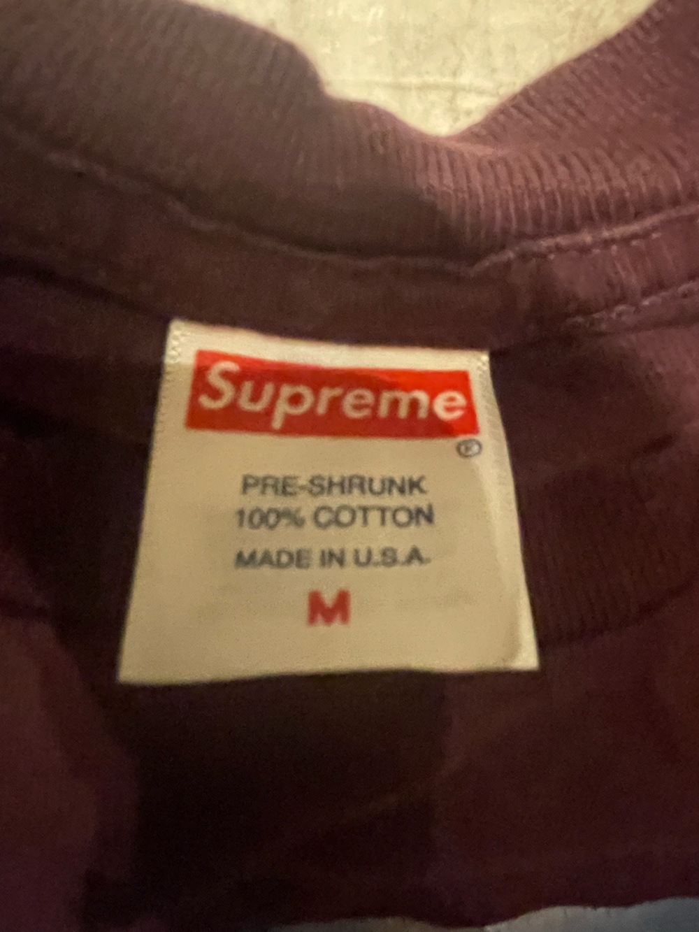 Supreme Crewneck Sweater in Plum